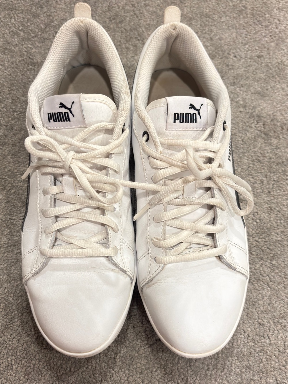 Puma Women's Classic White Leather Sneakers